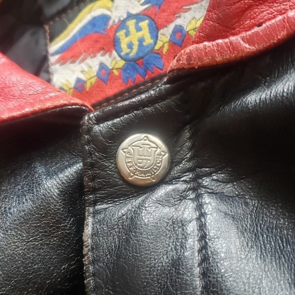 Very Rare Jeff Hamilton Leather Indian Motorcycle Jacket from the 80's - Picture 6 of 12